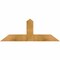 Ekena Millwork Portland Rough Sawn Timber Gable Bracket, Western Red Cedar, 36"W x 13"H x 4"D x 4"F, 9/12 Pitch GBW036X13X0404POR00RWR - alternate 1